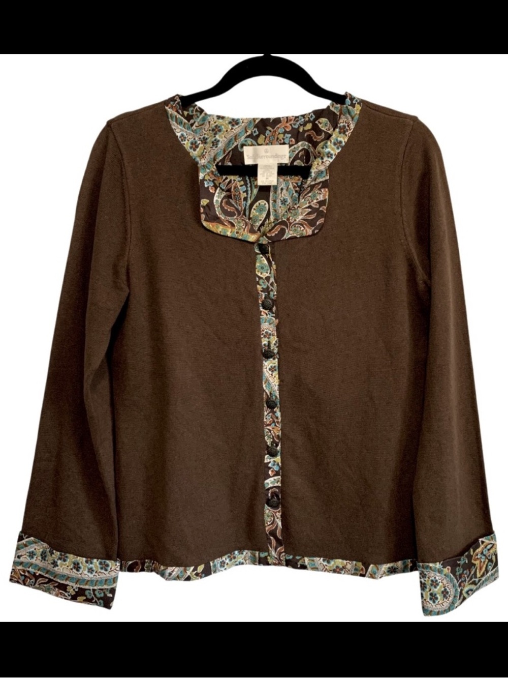 Soft Surroundings Vintage Cashmere & Silk Cardigan